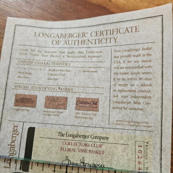 longaberger small boardwalk basket purse signed - Picture 8 of 9